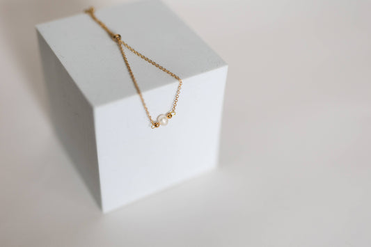 Promise Gold Plated Pearl Bracelet