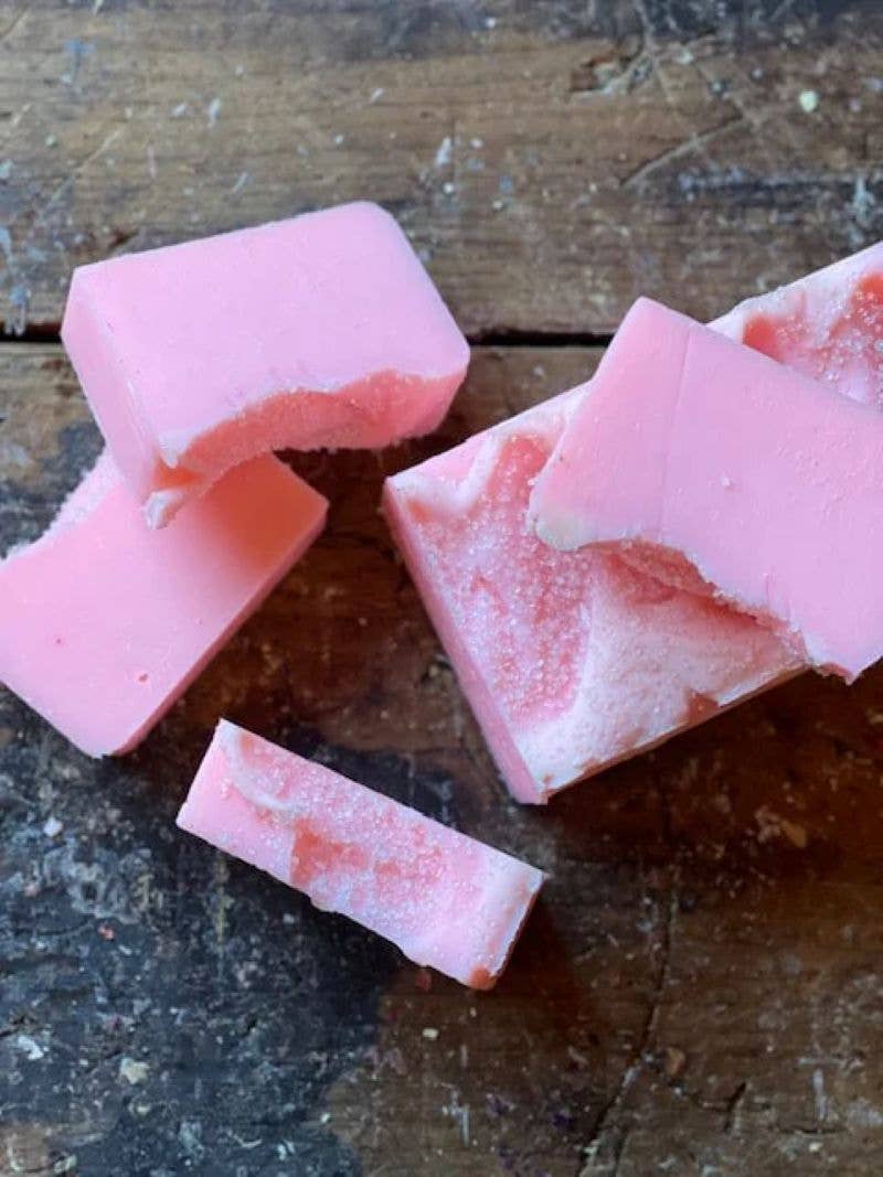 Christmas Red Goat Milk Soap + Sprinkles