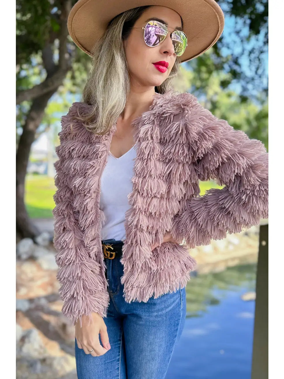Fur Fringe Jacket