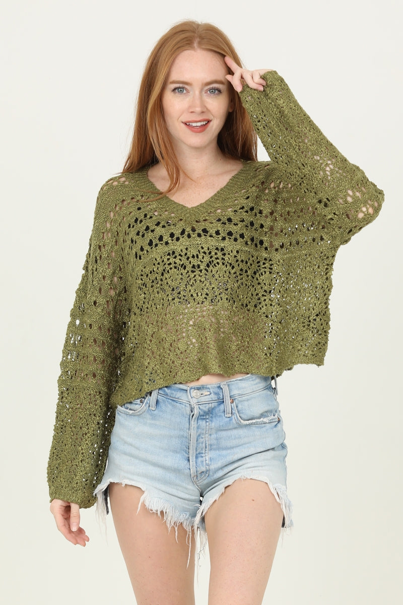 Open Knit Sweater