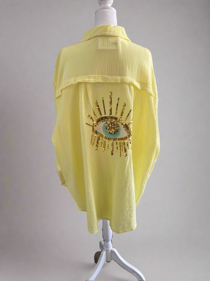 Oversized Evil Eye Shirt
