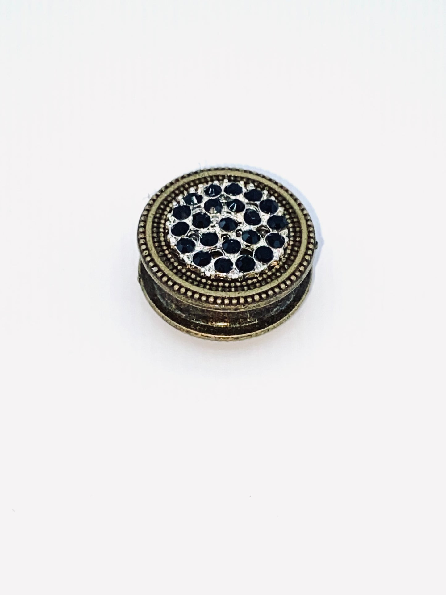 MagneButton Gold/Black Rhinestone Cluster
