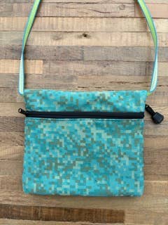3 Zip Teal-Camo Bag
