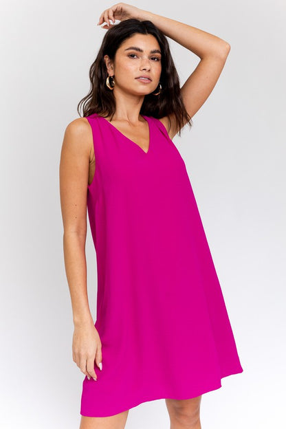 Sleeveless V-Neck Dress Online Exclusive