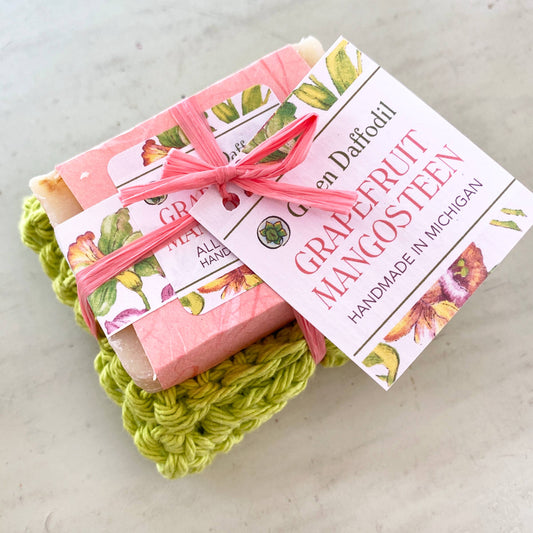 Grapefruit Mangosteen Soap & Washcloth Gift Set