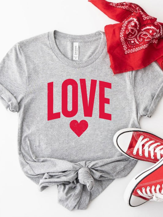 Love Heart Graphic Tee *Online Exclusive*