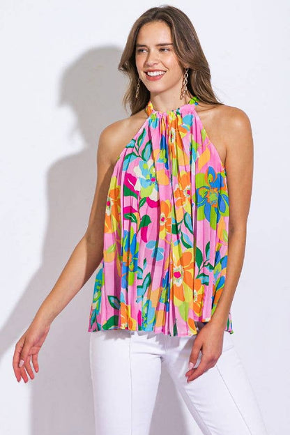 Printed Floral Woven Top