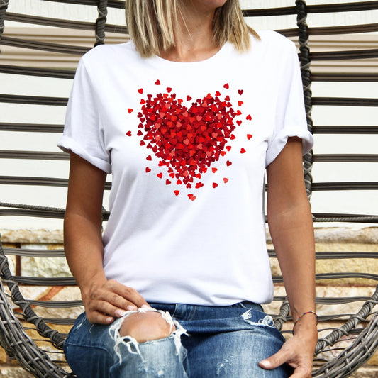 3D Heart Valentine T-Shirt