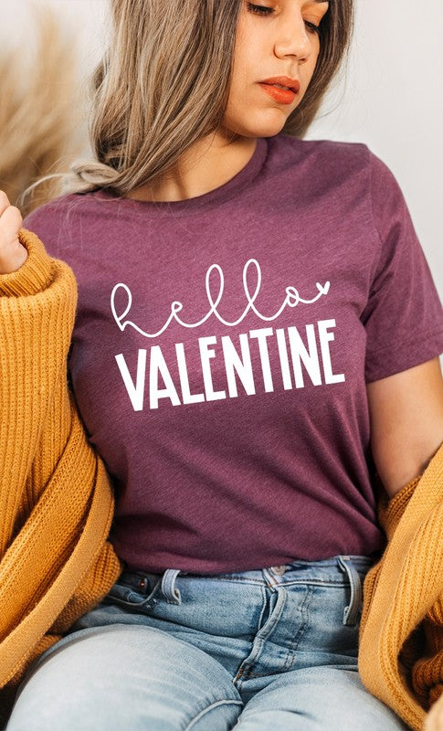 Hello Valentine Graphic Tee *Online Exclusive*