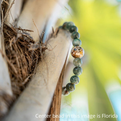 Lake Michigan Bracelet-African Jade