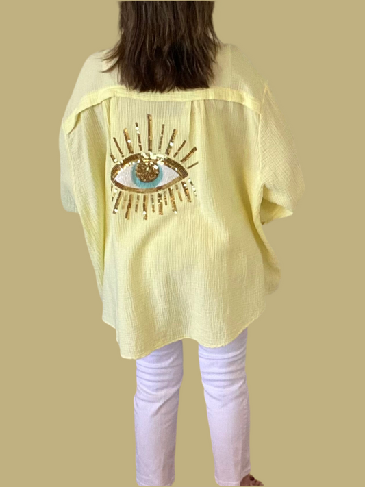 Oversized Evil Eye Shirt