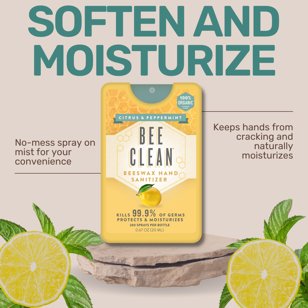 Bee Clean Organic Beeswax Hand Sanitizer