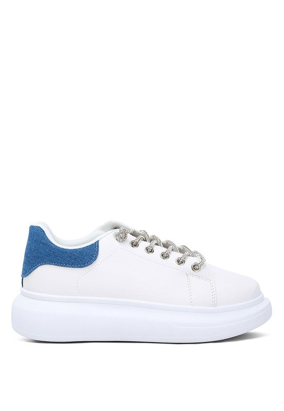 Jaxen Rhinestones Lace Up Sneakers *Online Exclusive*