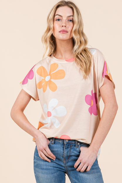 BOMBOM Floral Short Sleeve T-Shirt *Online Exclusive