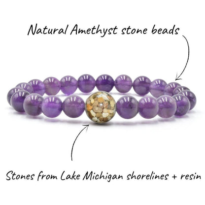 Lake Michigan Bracelet - Amethyst