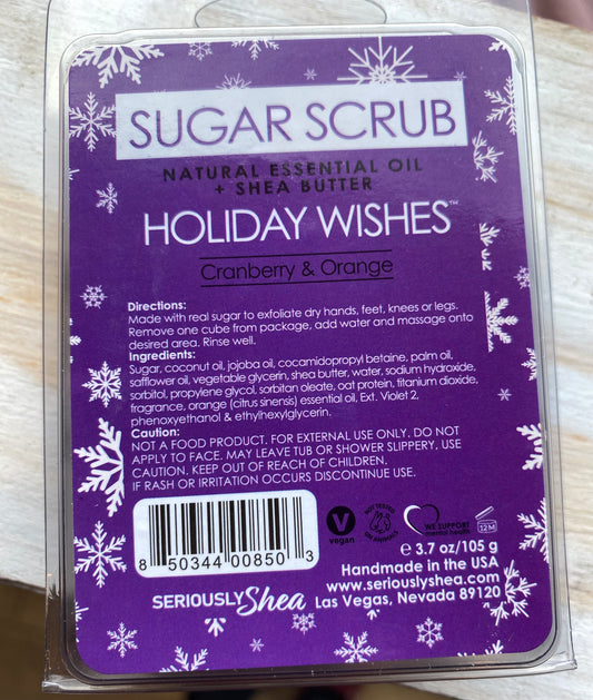 Holiday Sugar Scrub Holiday Wishes