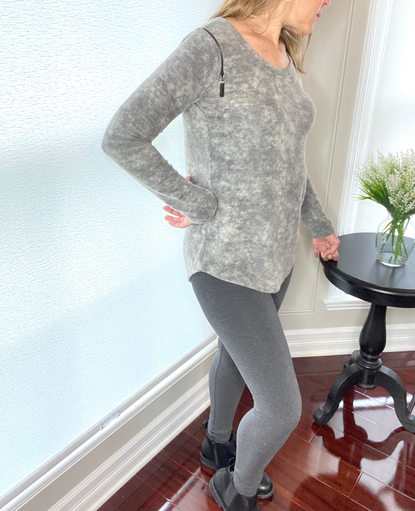 Heathered Tummy Tuck Legging