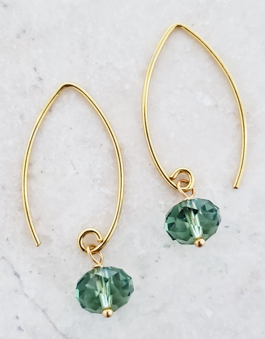 Vermeil Marquis Erinite Earrings