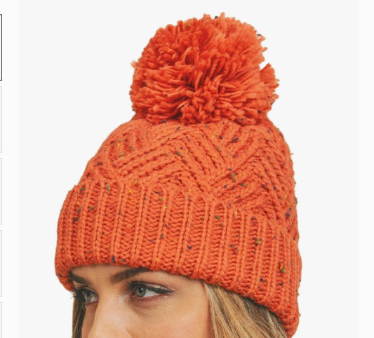 Flecked Knit Beanie