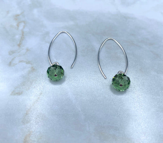 Marquis Erinite Crystal Earrings