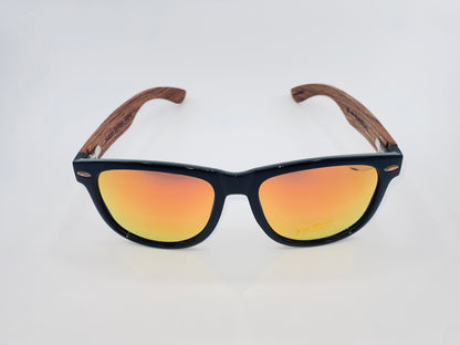 Real Wood Sunglasses-Rosewood Wanderer Red
