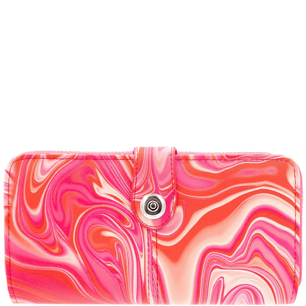 Pink Swirl Wallet