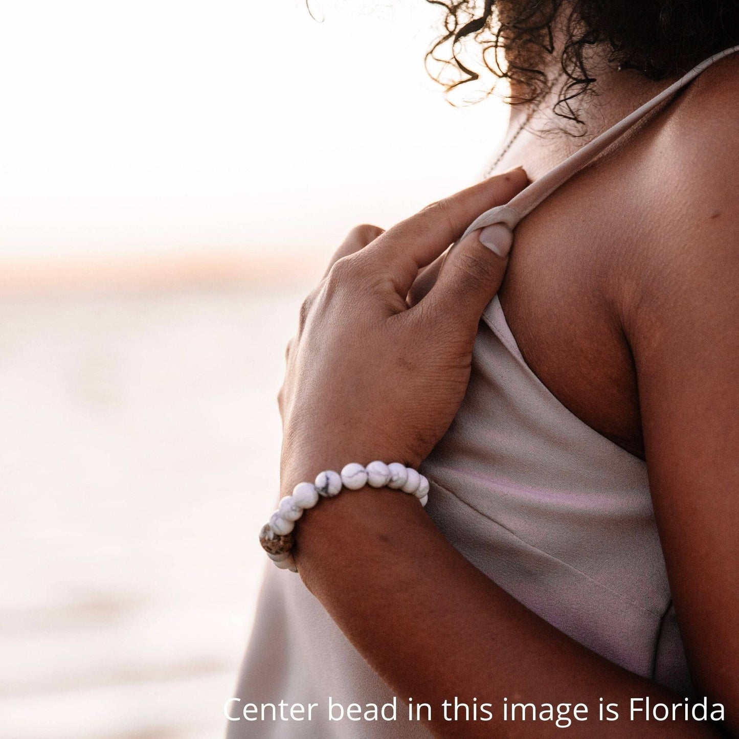 Lake Michigan Bracelet - White Howlite