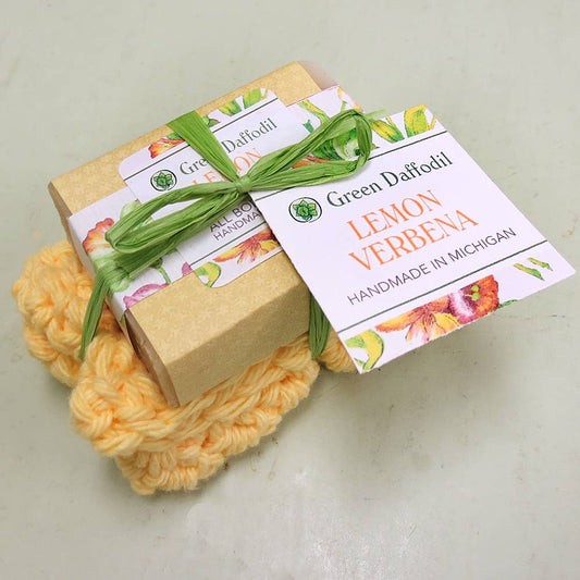 Lemon Verbena Soap & Washcloth Gift Set