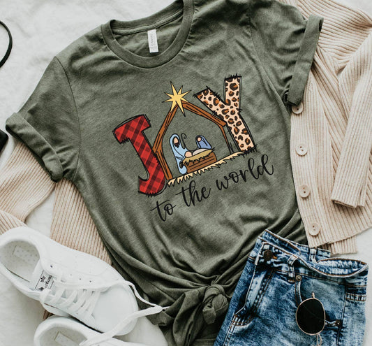 Joy to the World Christmas Tee