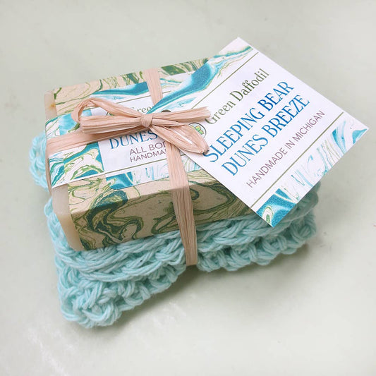 Sleeping Bear Dunes Breeze Soap & Washcloth Gift Set