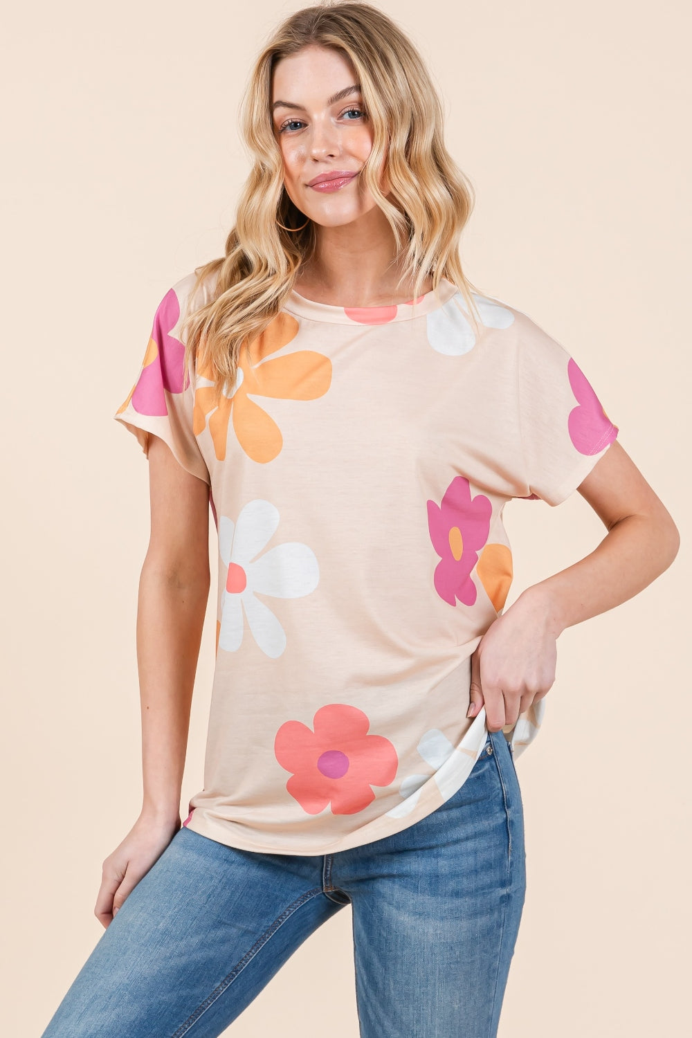 BOMBOM Floral Short Sleeve T-Shirt *Online Exclusive