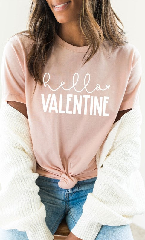 Hello Valentine Graphic Tee *Online Exclusive*