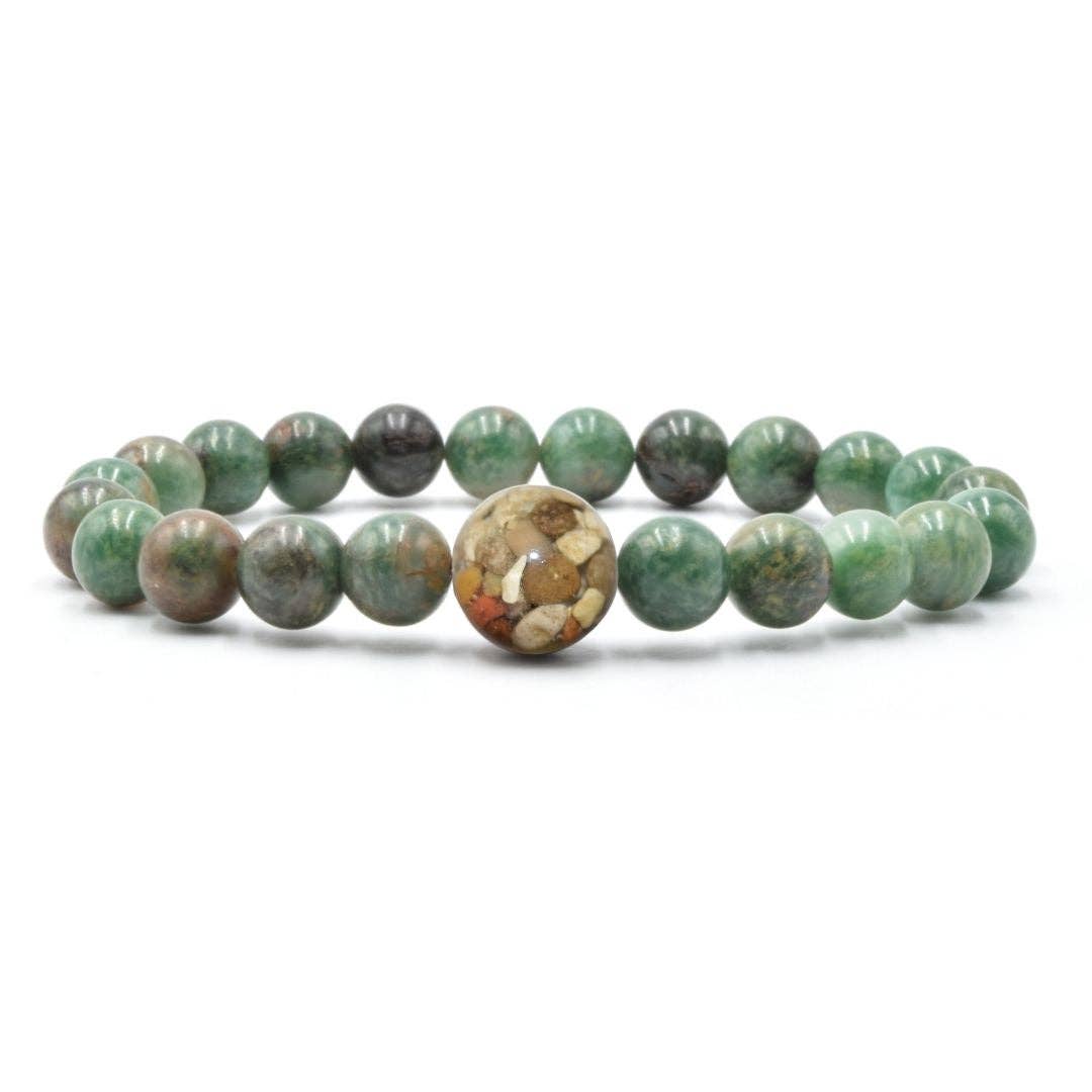 Lake Michigan Bracelet-African Jade