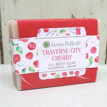 Traverse City Cherry Soap & Washcloth Gift Set - Michigan