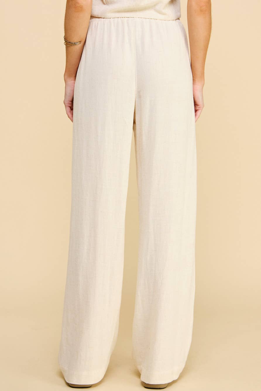 Evergreen Linen Pants Oatmeal Neutral