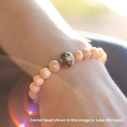 Lake Michigan Bracelet - Sunstone