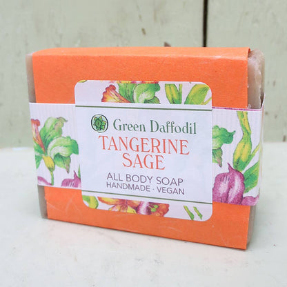 Tangerine Sage Soap & Washcloth Gift Set