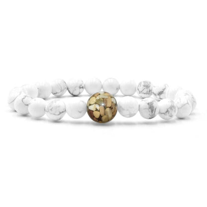 Lake Michigan Bracelet - White Howlite